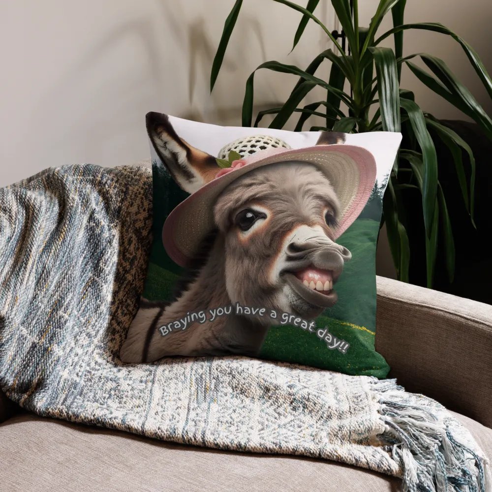 Braying Donkey Throw Pillows product image (7)