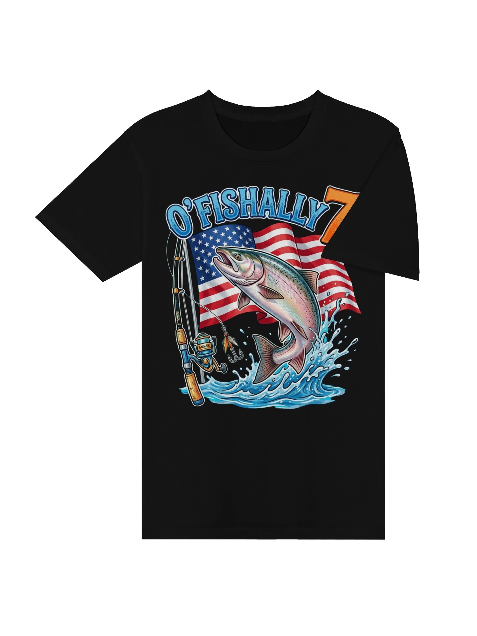 O’Fishally 7 Patriotic Fishing Tee product image (23)