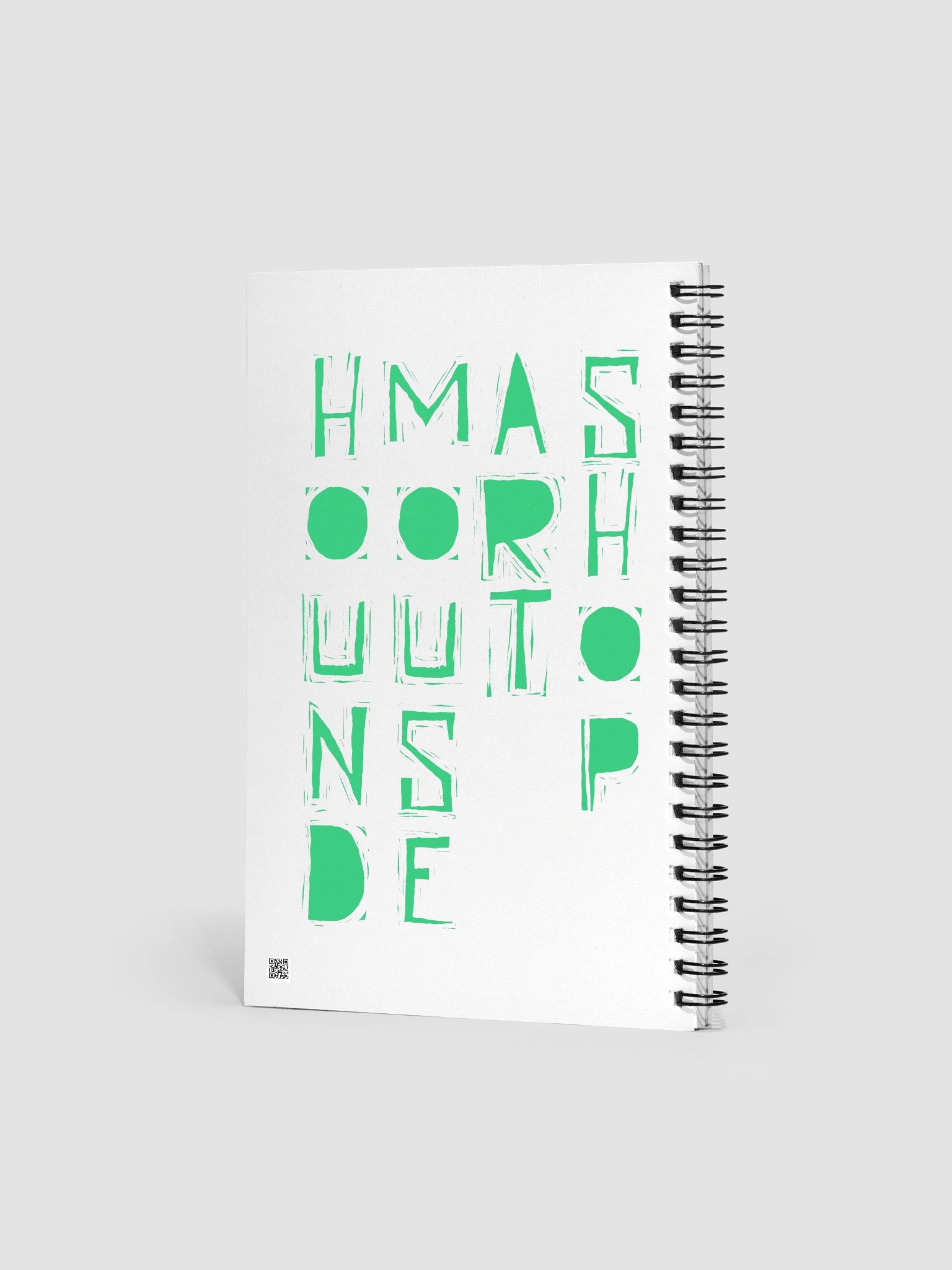 Merihem Neon Fox Glitch Spiral Notebook product image (2)