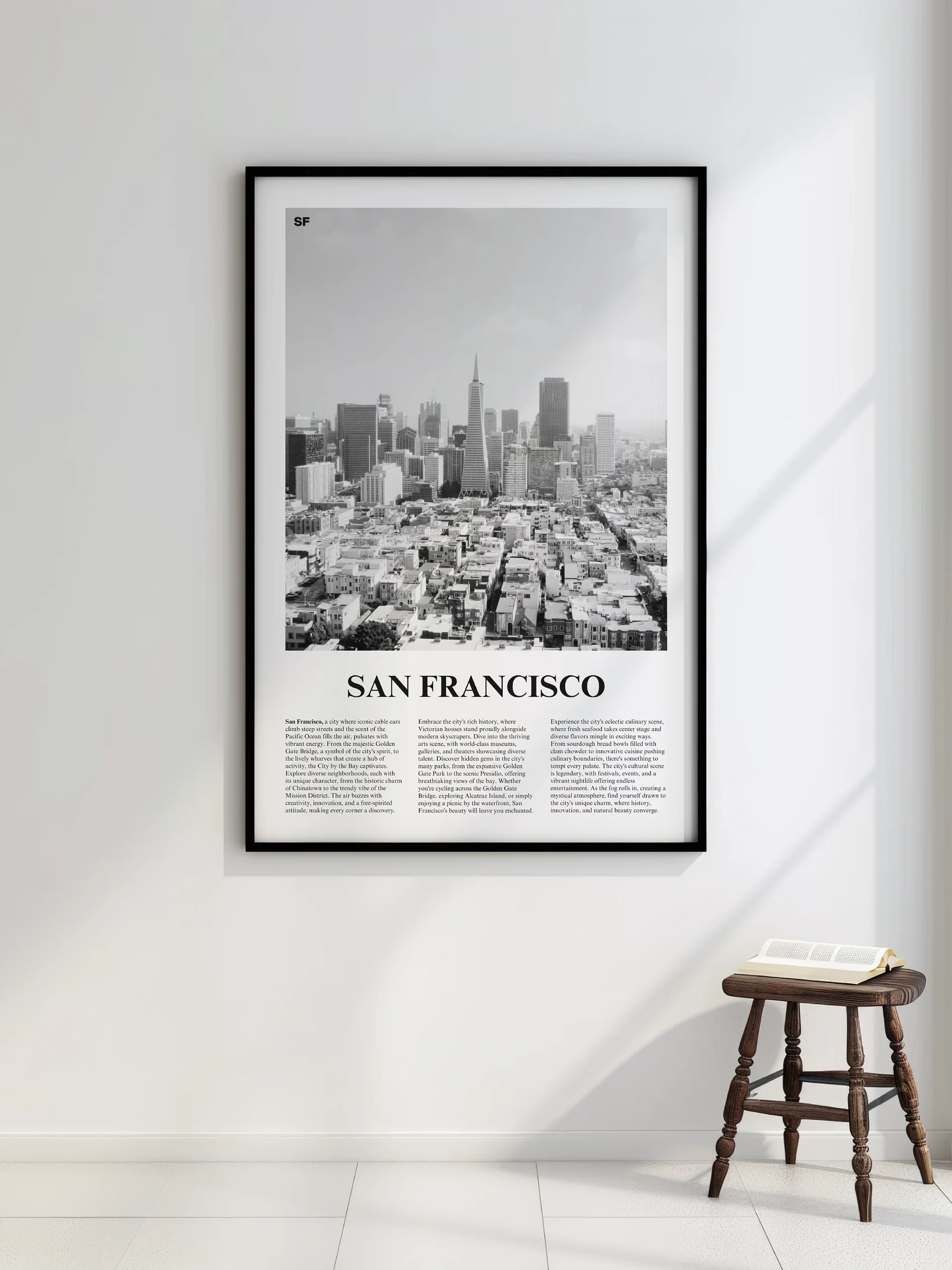 San Francisco 02 Newspaper Poster | Framed product image (2)
