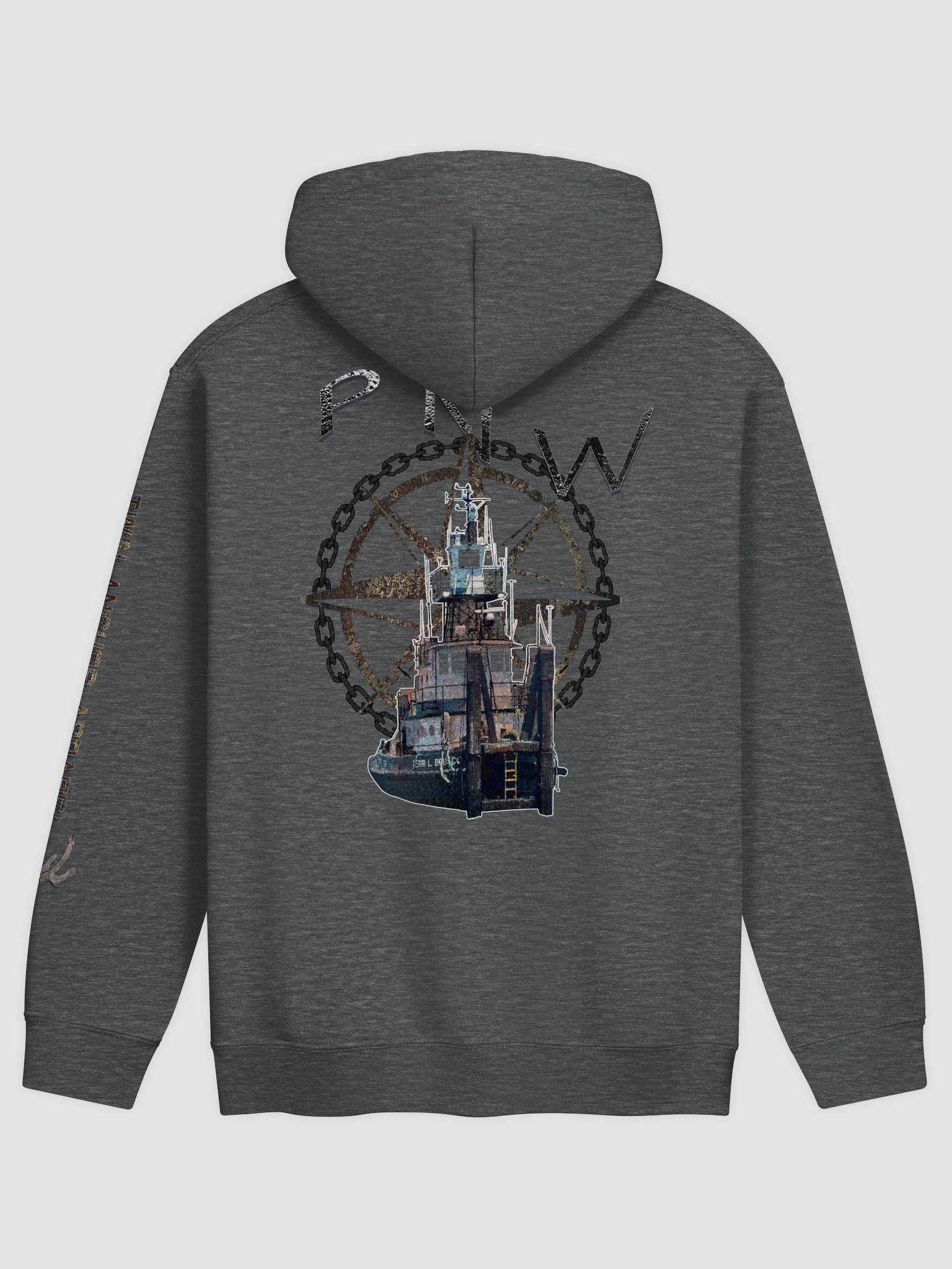 PNW - Compass Rose & Tug Terri L. Brusco – Maritime Heritage | Twin Anchor Apparel AB Watch Line product image (1)