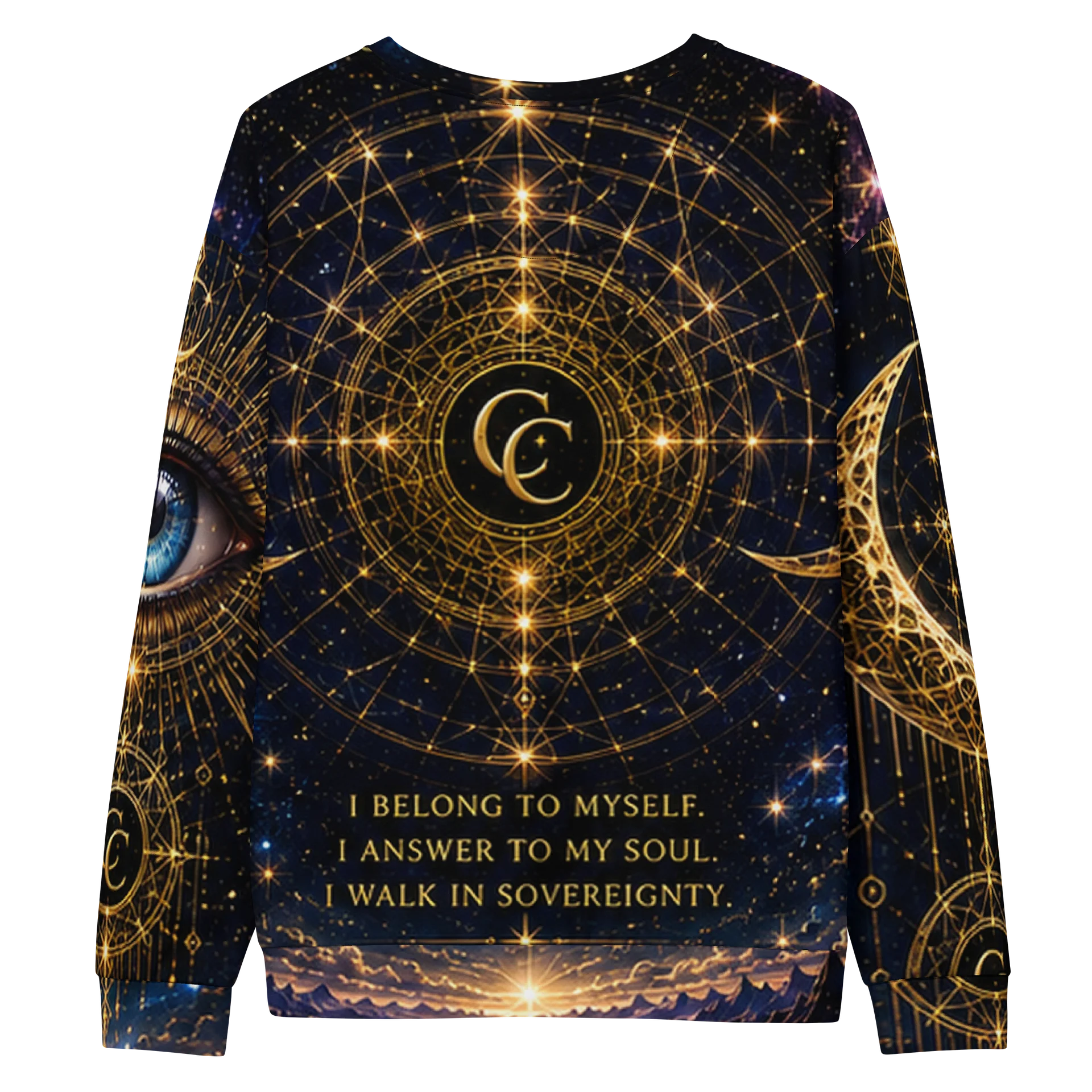 Celestial Sovereignty All Over Unisex Sweatshirt product image (2)