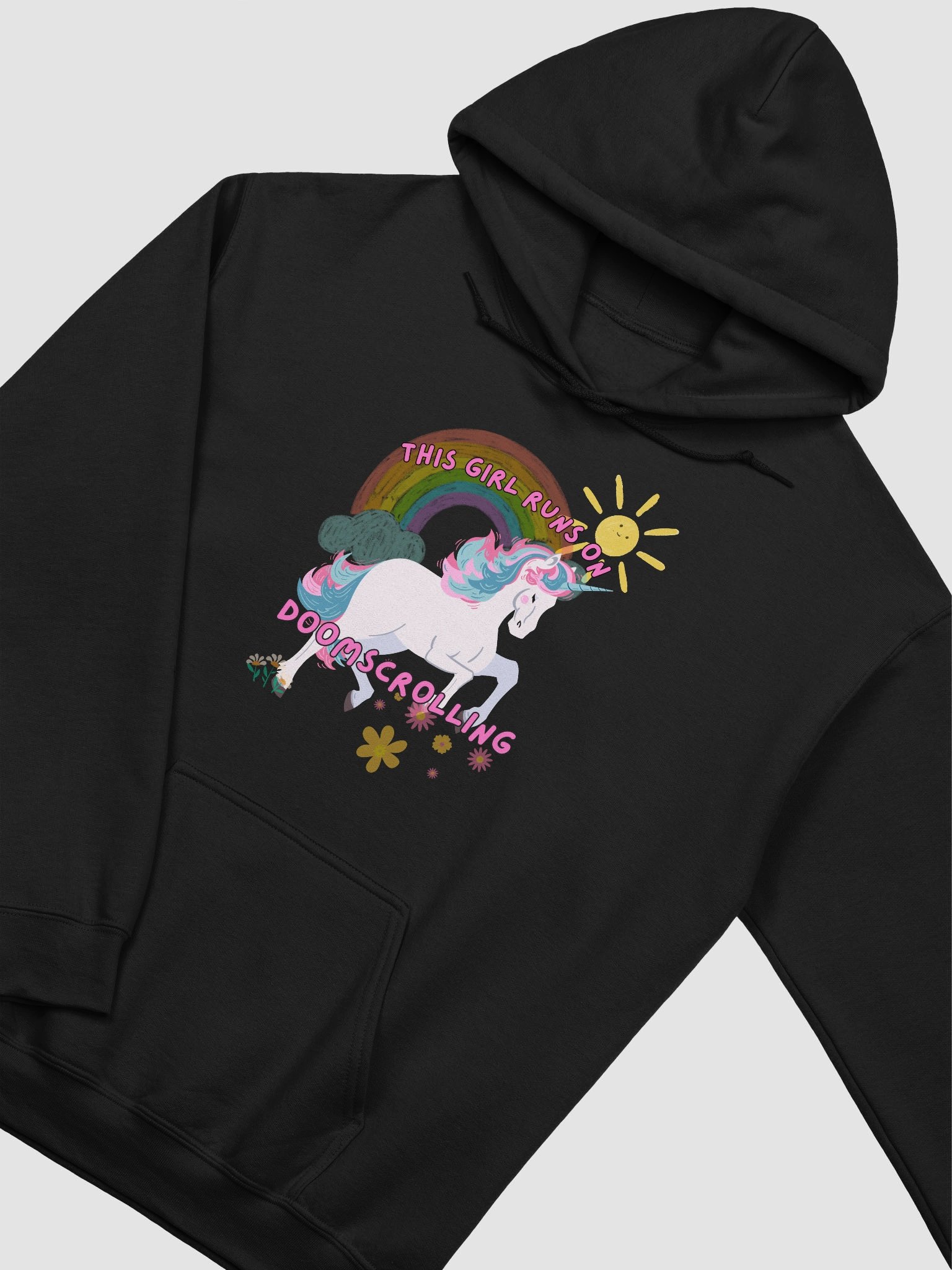 This girl runs on doomscrolling Hoodie product image (3)