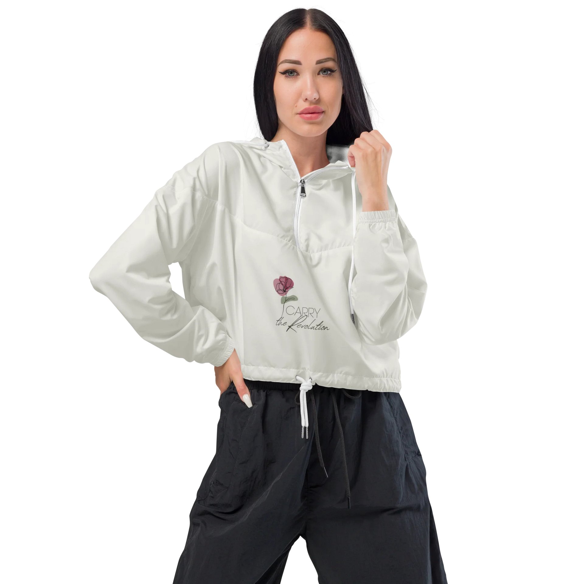 Women's Cropped Windbreaker WCFB0142 product image (1)