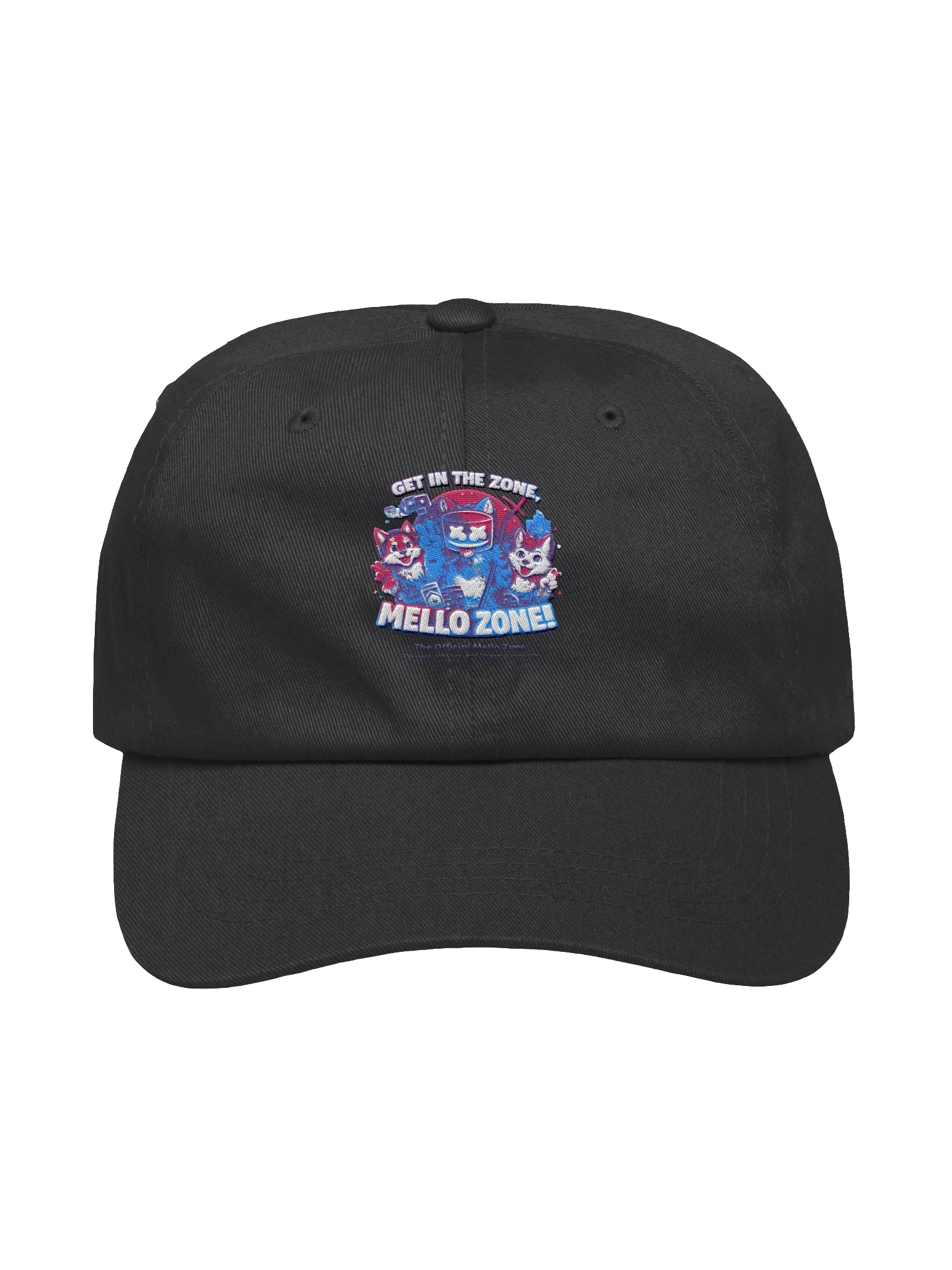 Mello Zone - Get in the Zone! Hat — Black, One size, image 1 Mello Zone - Get in the Zone! Hat — Black, One size, image 1