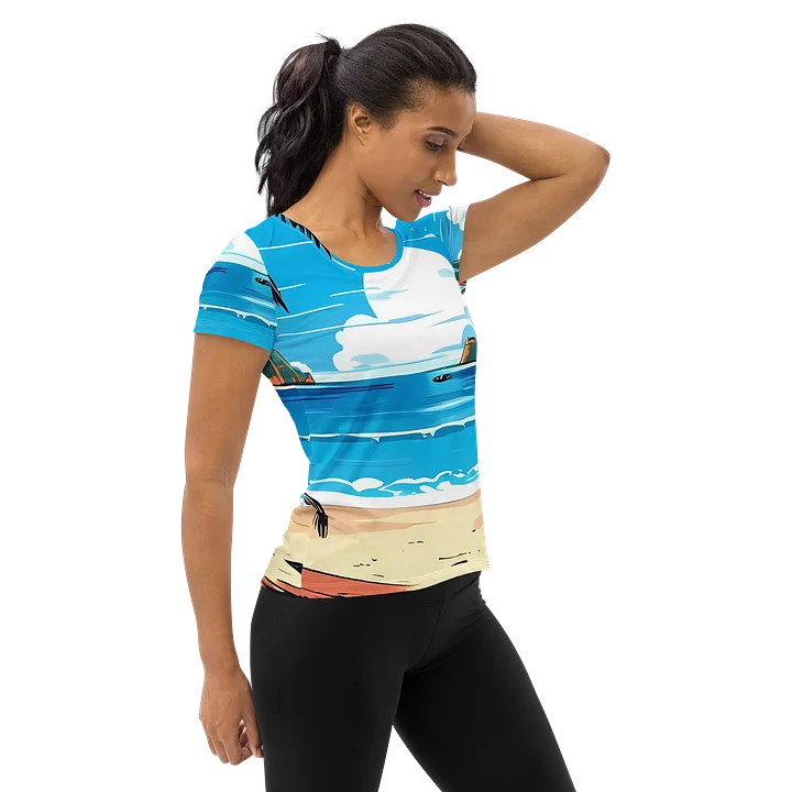 Caribbean Bays - Tuesday Afternoon - CaribbeanApples | Women's Athletic T-Shirt product image (1)