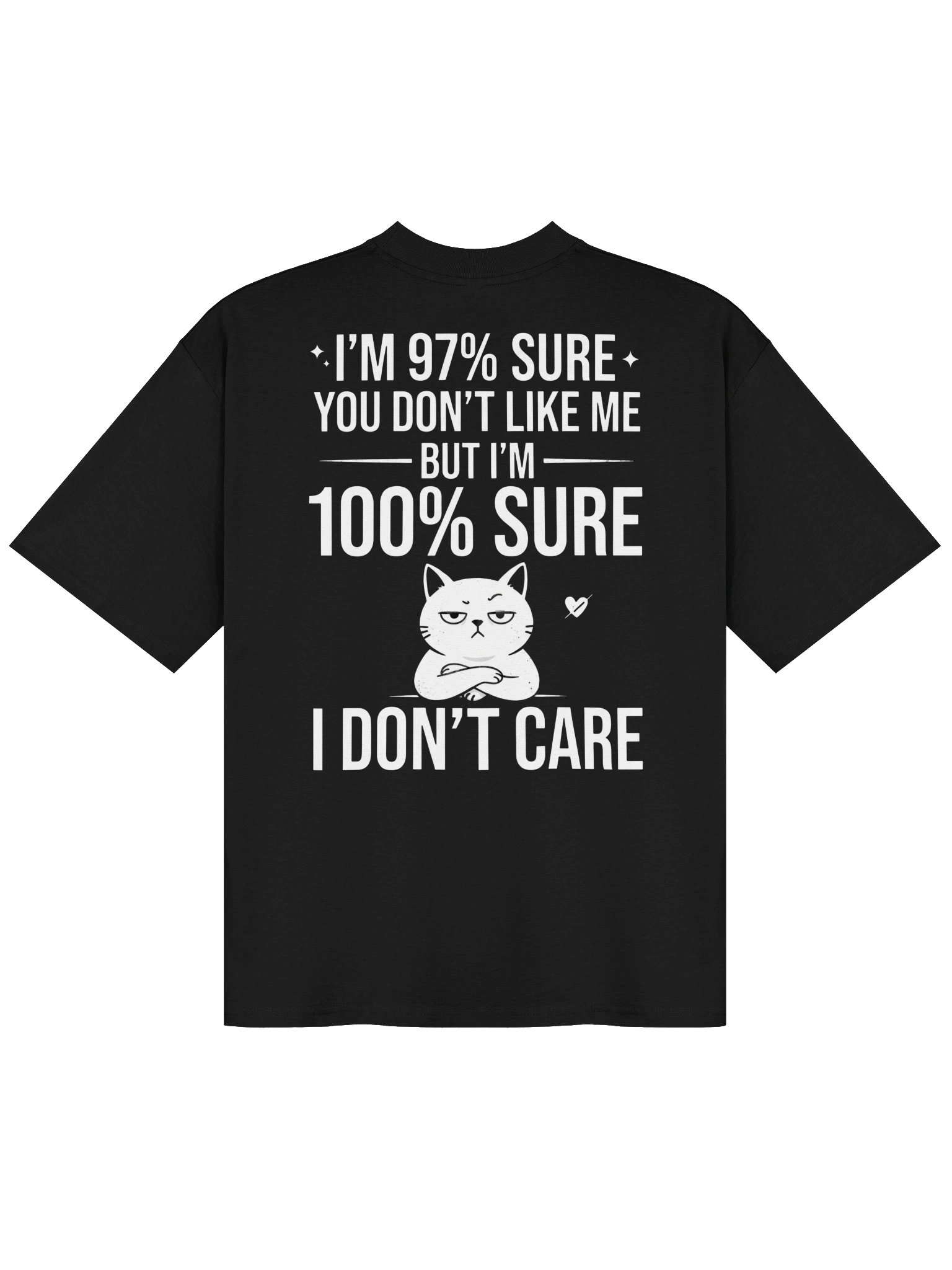 97% Sure...Sarcastic Cat Quote product image (2)