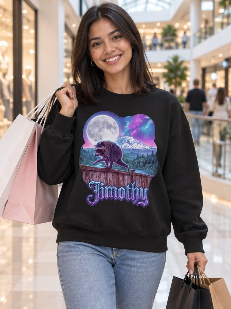 Jimothy's Moonlit Mountain Wanderer Sweatshirt product image (3)
