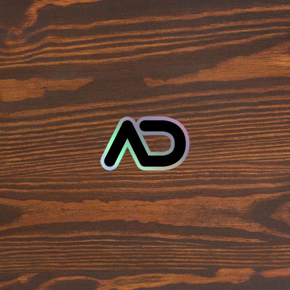 AD icon holographic stickers product image (5)