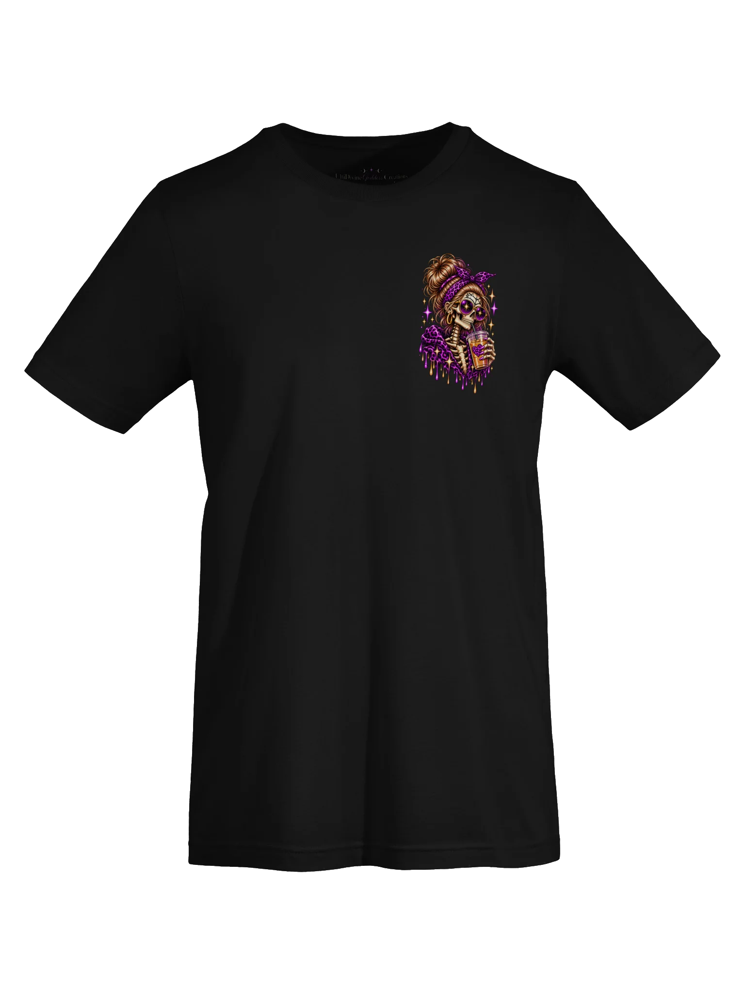 Dead Inside But Caffeinated — Halloween Skeleton Graphic Tee product image (9)