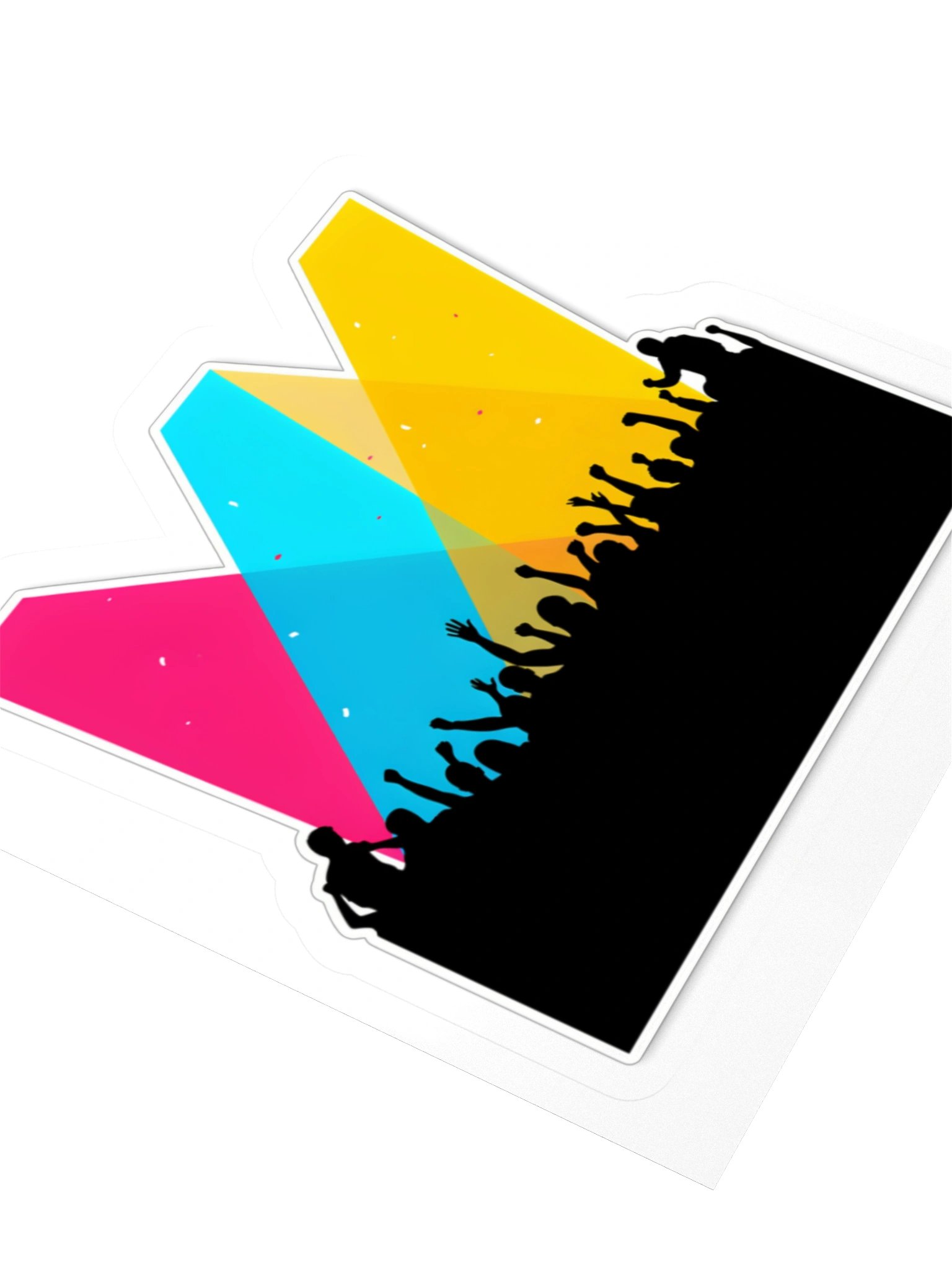 Colour Crowd Concert Kiss Cut Sticker product image (7)