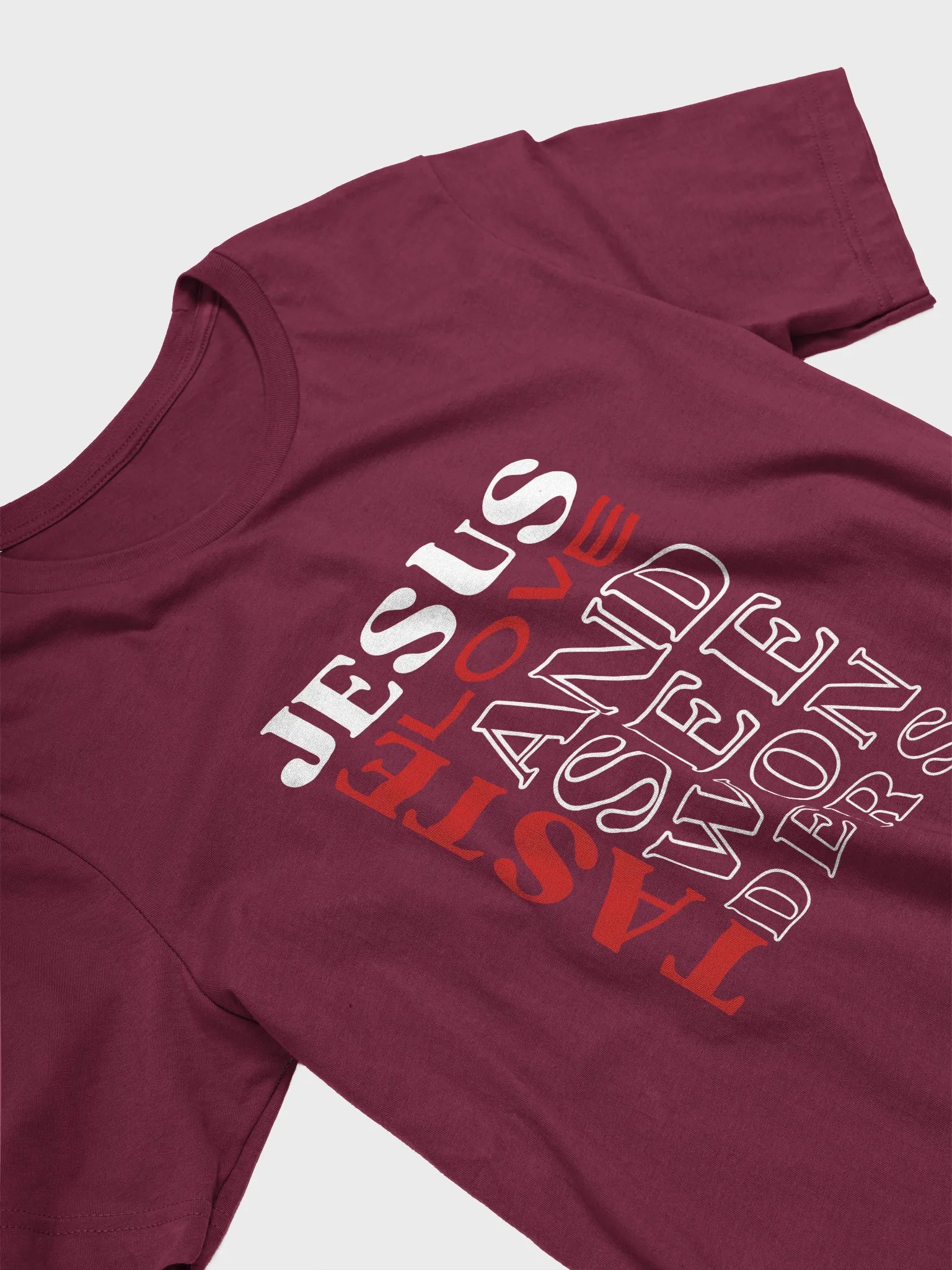 Taste JESUS Love Bella Canvas Christian T-shirt - Dark product image (4)