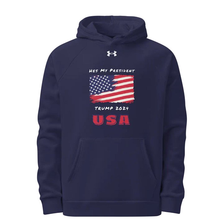 HMP - Under Armor Hoodie - He's My President American Flag Design product image (1)