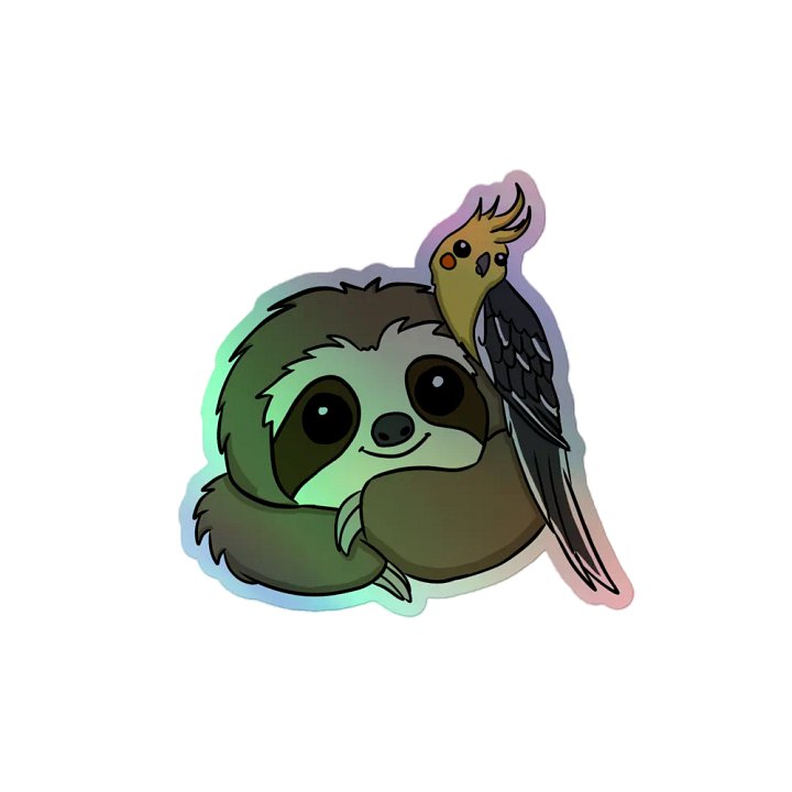 Holographic Sticker Sheet - Cockatiel product image (2)