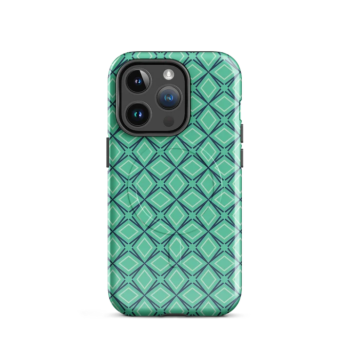 Geometric Illusion iPhone 17 Tough MagSafe Case - Shockproof Dual-Layer Geometric Protective Cover product image (2)