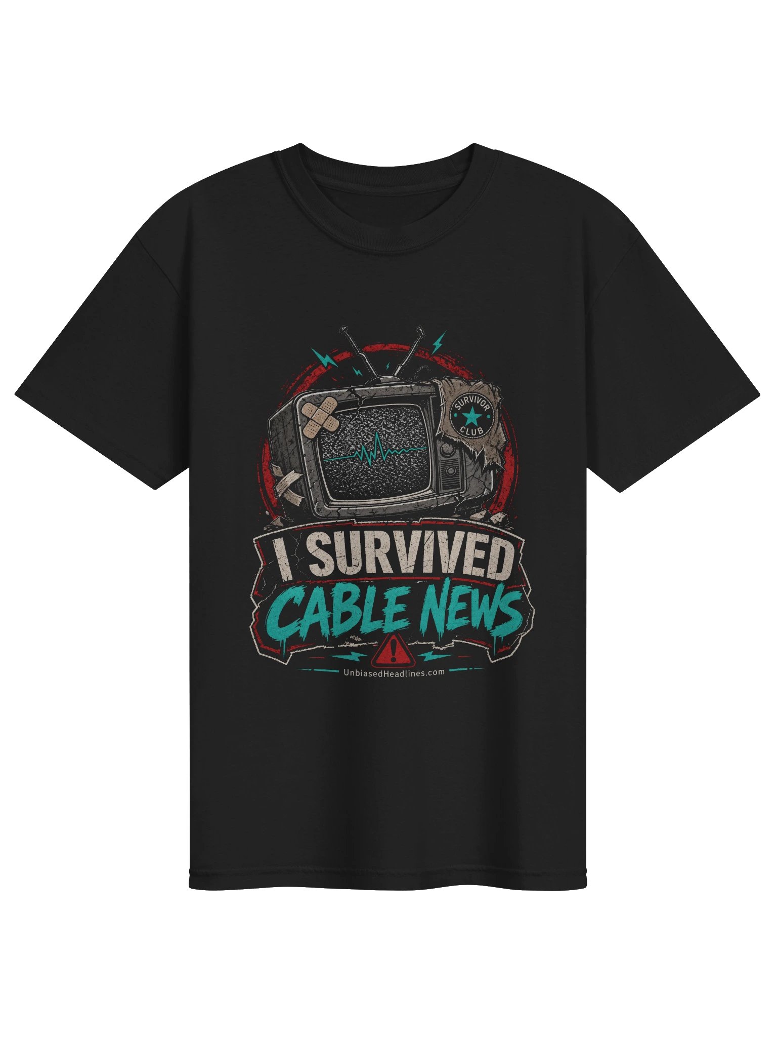 I Survived Cable News Tee - Large Front product image (1)