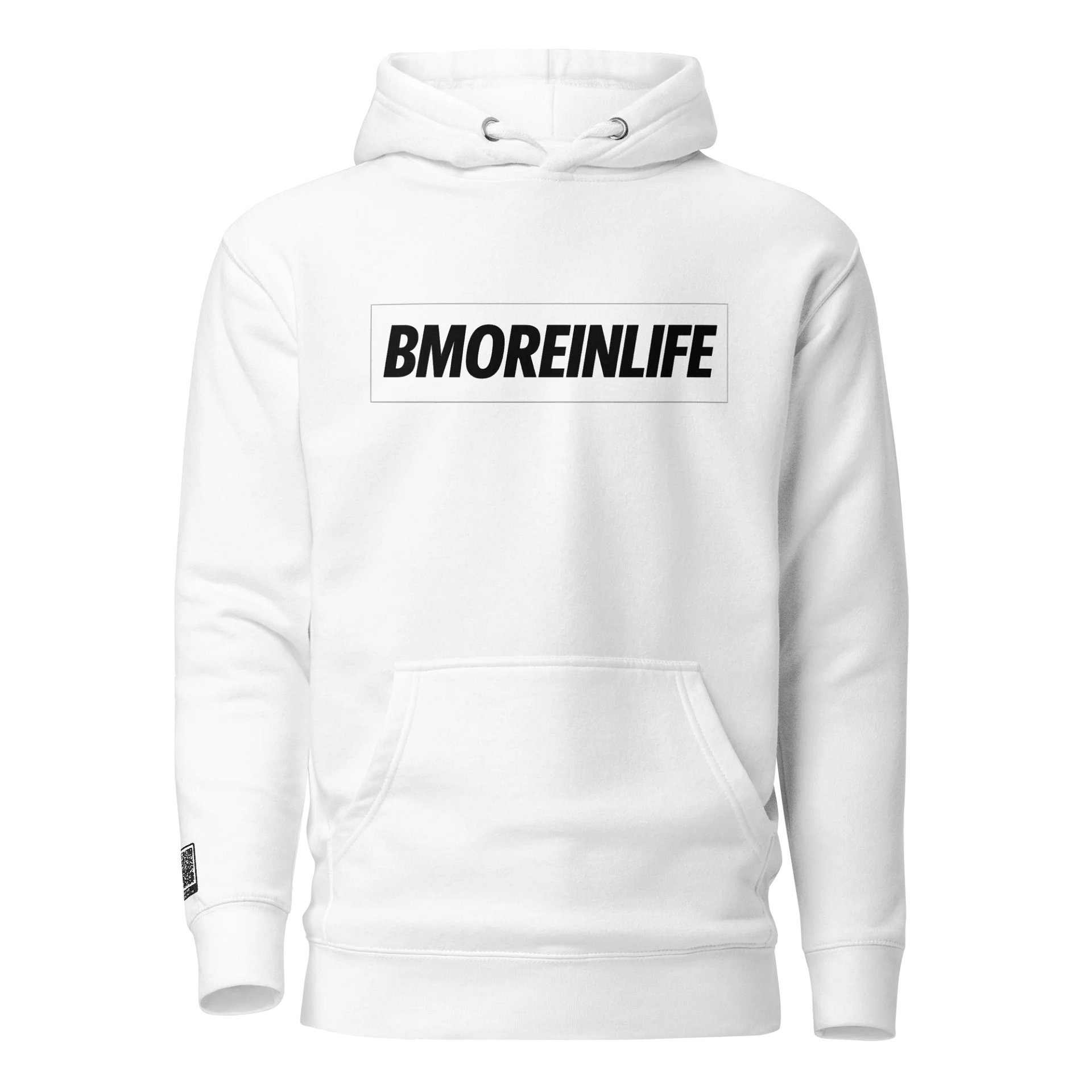 BMOREINLIFE Signature White Hoodie product image (1)