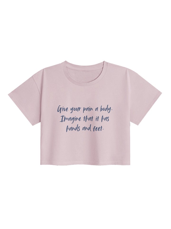 Give Your Pain a Body Dragon Crop Top product image (1)