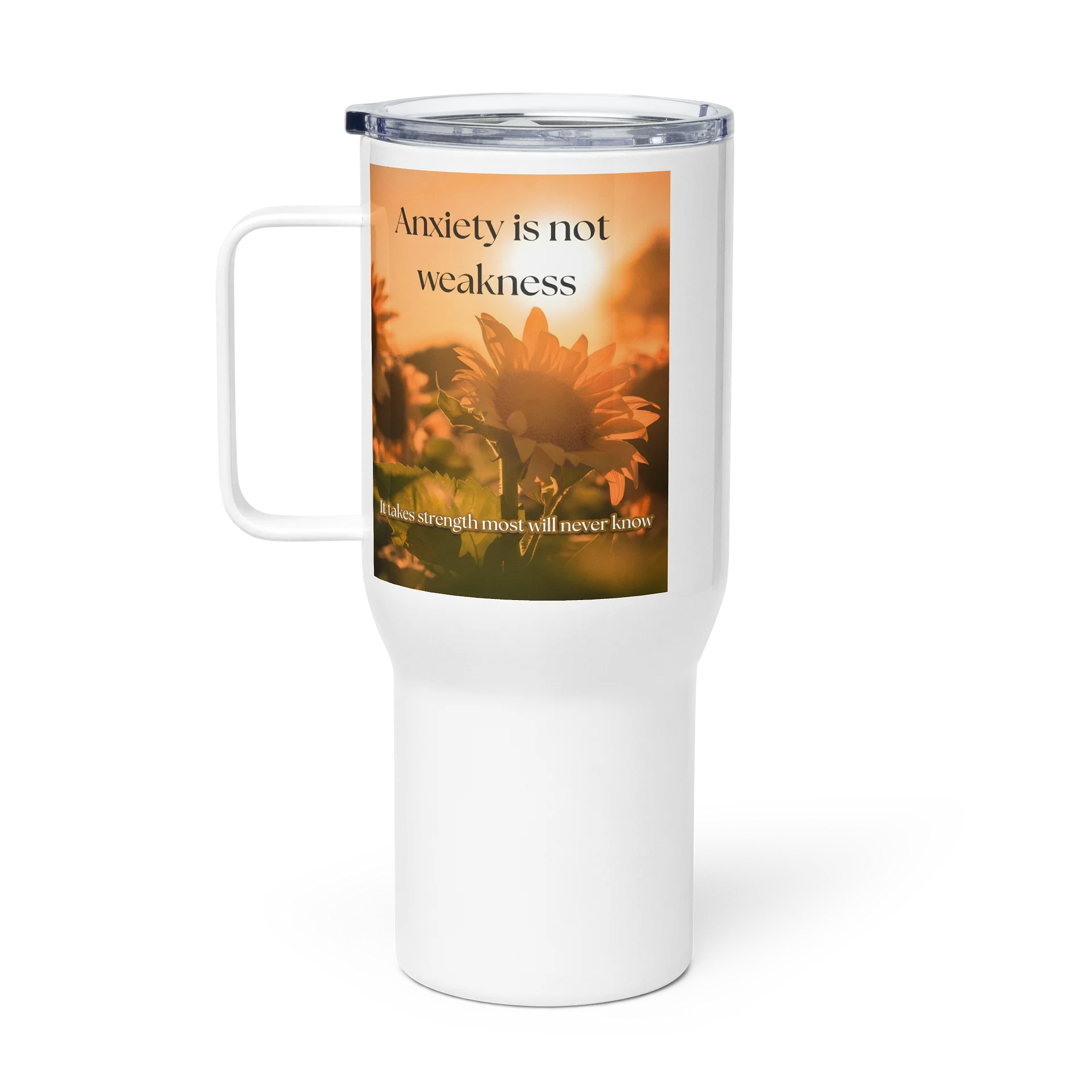 Mind Matter- Anxiety Takes Strength -Travel Mug product image (1)