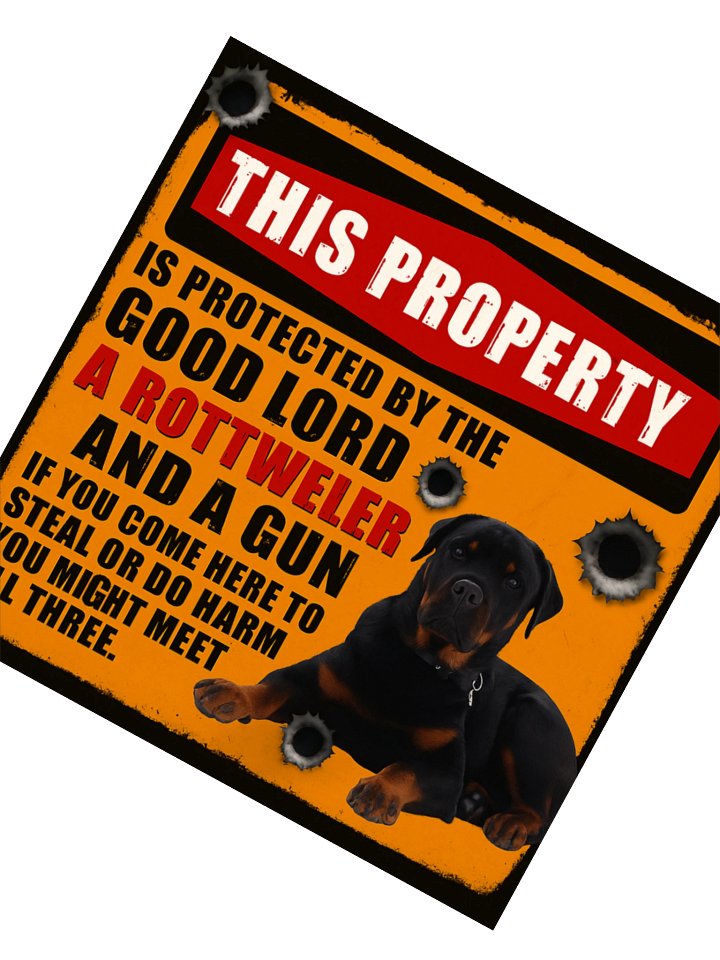 Rottweiler Protected Property - Sticker product image (5)