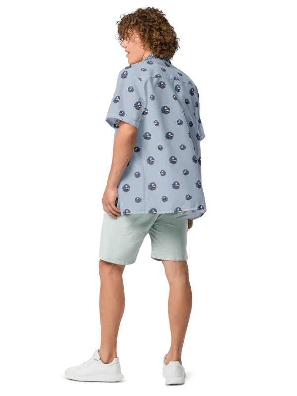 Curse of the Chomp Hawaiian Shirt - Skyfade Blue product image (4)