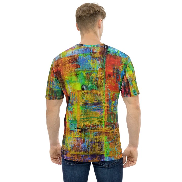 original artwork by b.reters, abstract squeegee technique printed on tshirt product image (1)