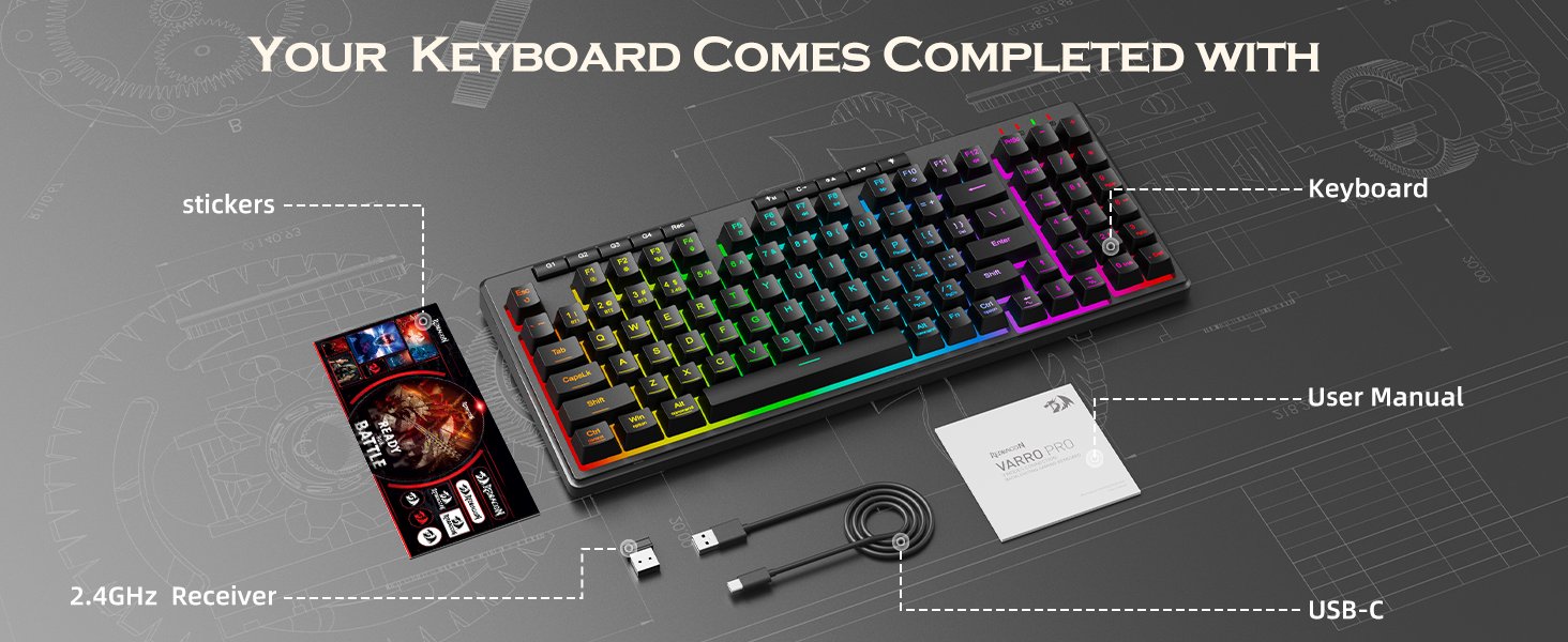Redragon S156 Wireless Keyboard and Mouse product image (2)