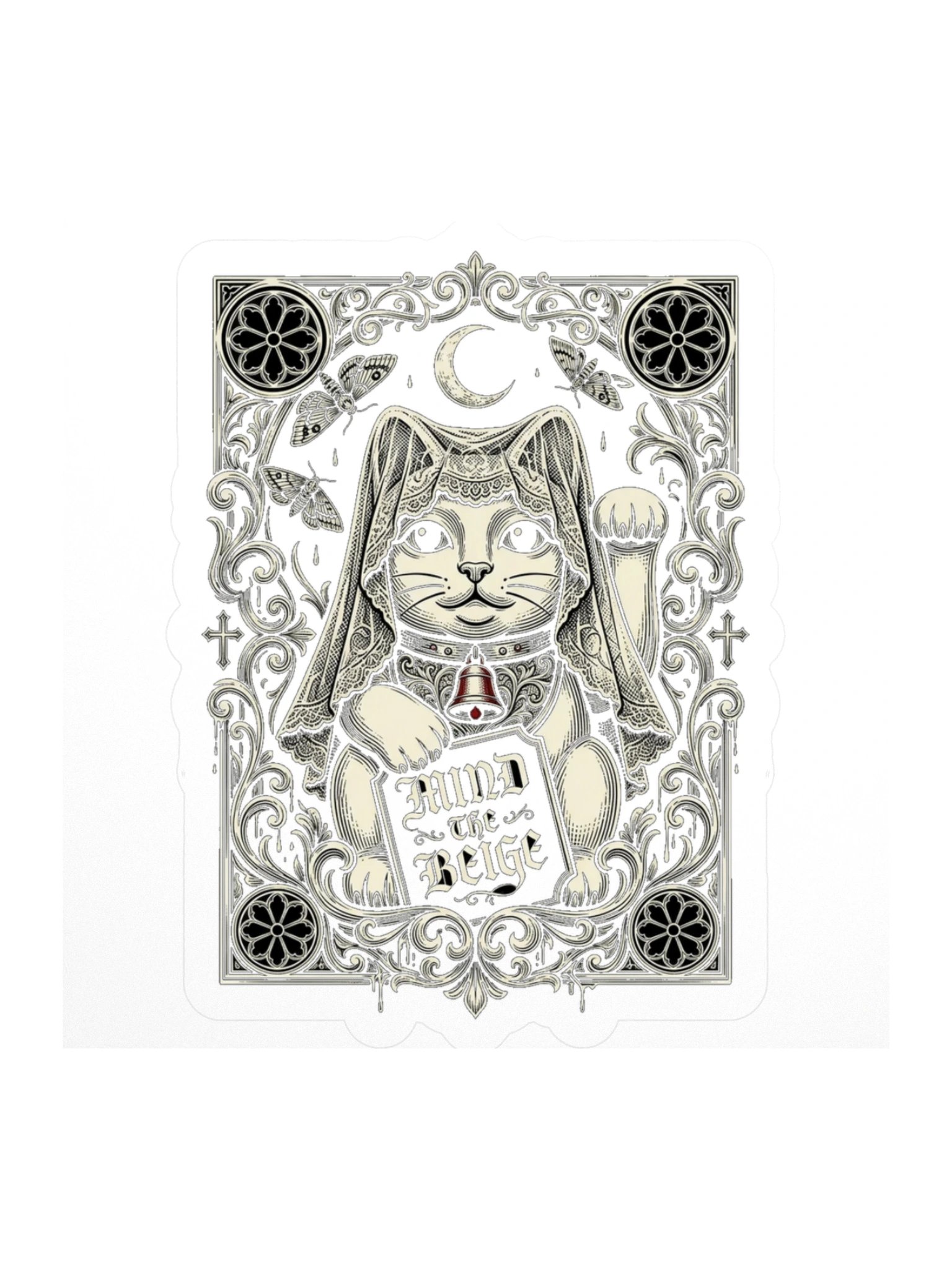 Mourning Neko — Sticker product image (1)