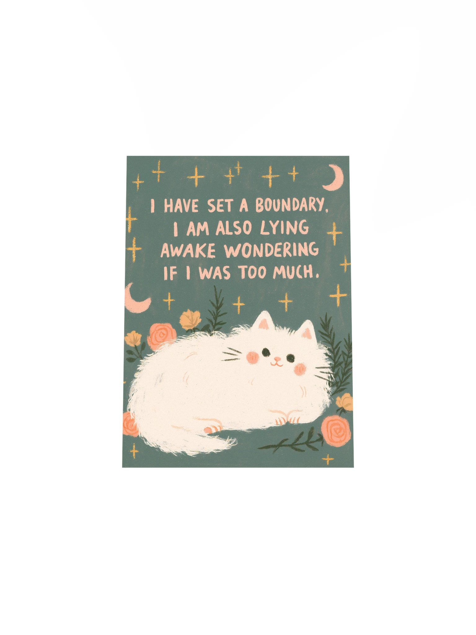 Boundary Cat Quote Poster product image (28)