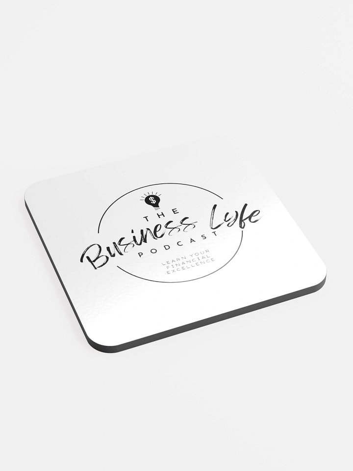 The Business Lyfe Glossed Cork Coaster product image (2)