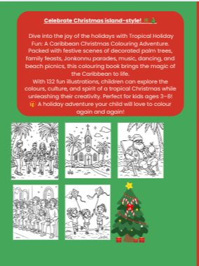 Tropical Holiday Fun: A Caribbean Christmas Colouring Adventure. product image (2)
