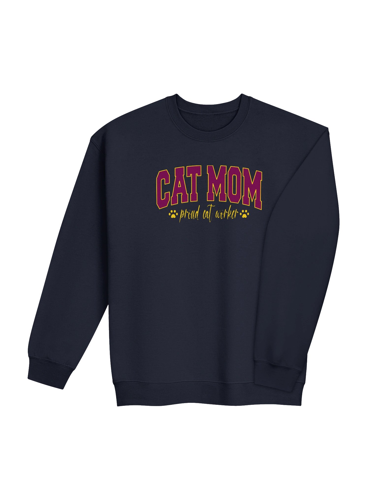 Cat Mom 2 (proud cat worker) - Unisex Adult Sweatshirt product image (3)