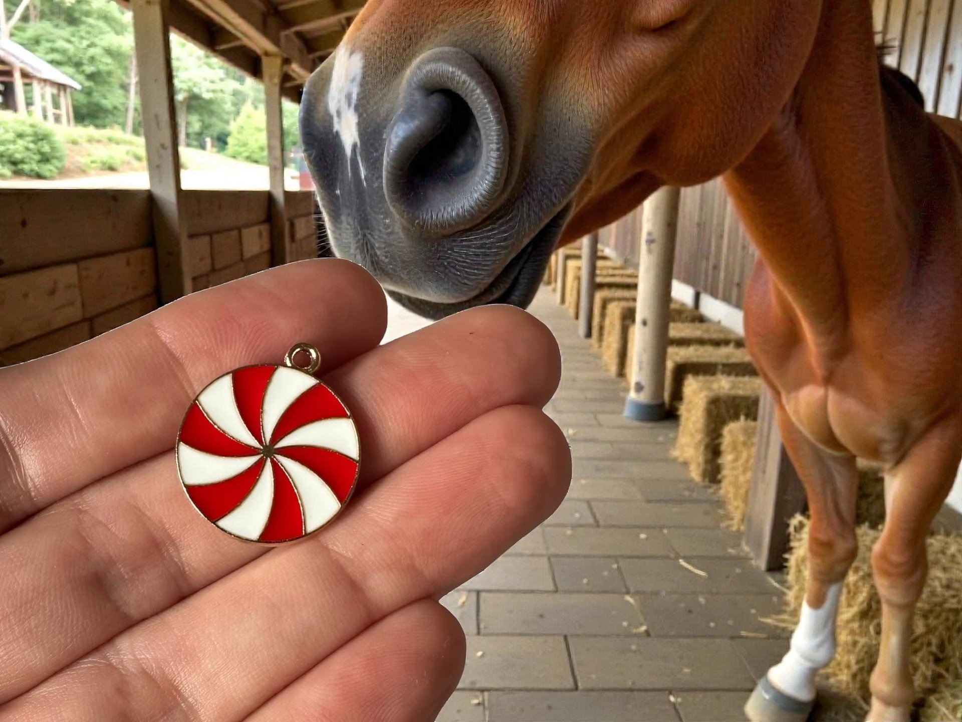 Peppermint Whinny Winners Braid and Bridle Charms for Horses | Little Shop of Ponies product image (1)