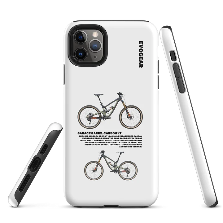White Saracen Ariel Carbon LT iPhone Case product image (5)