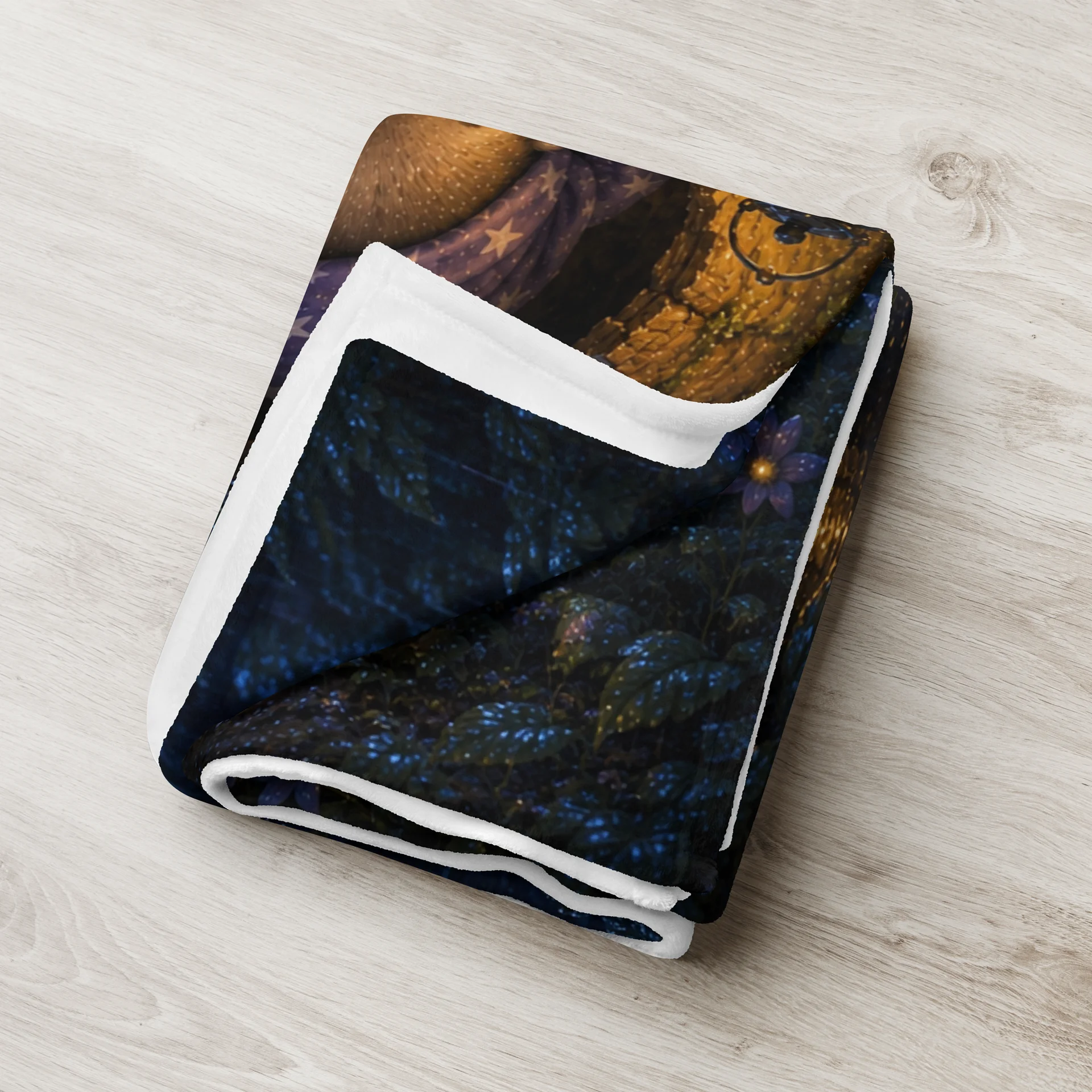 Rainy Night Dreams Ferret Throw Blanket | Moonlit Dreams product image (3)