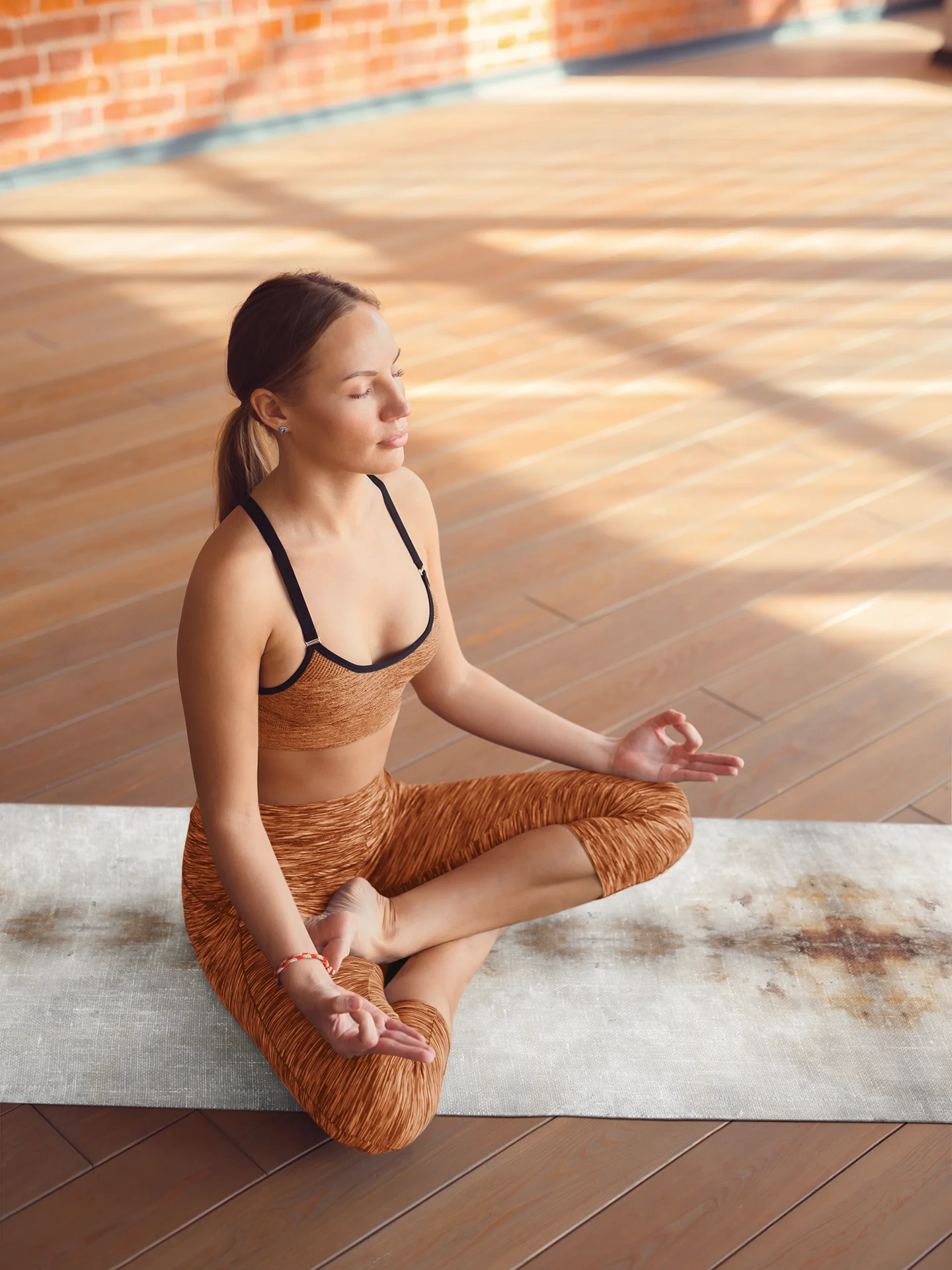 Grunge Gold Abstract Yoga Mat product image (1)