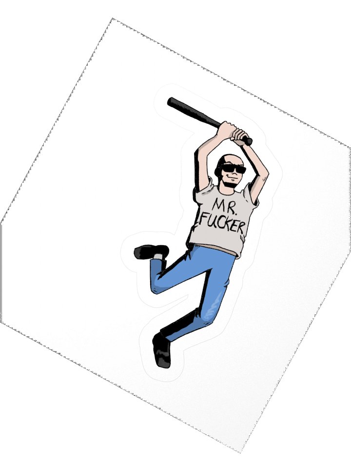 Mr. Fucker Bat Attack Sticker product image (2)