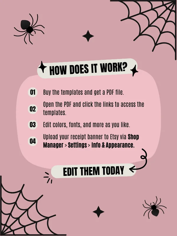 Coquette Halloween Etsy Order Receipt Banners product image (5)