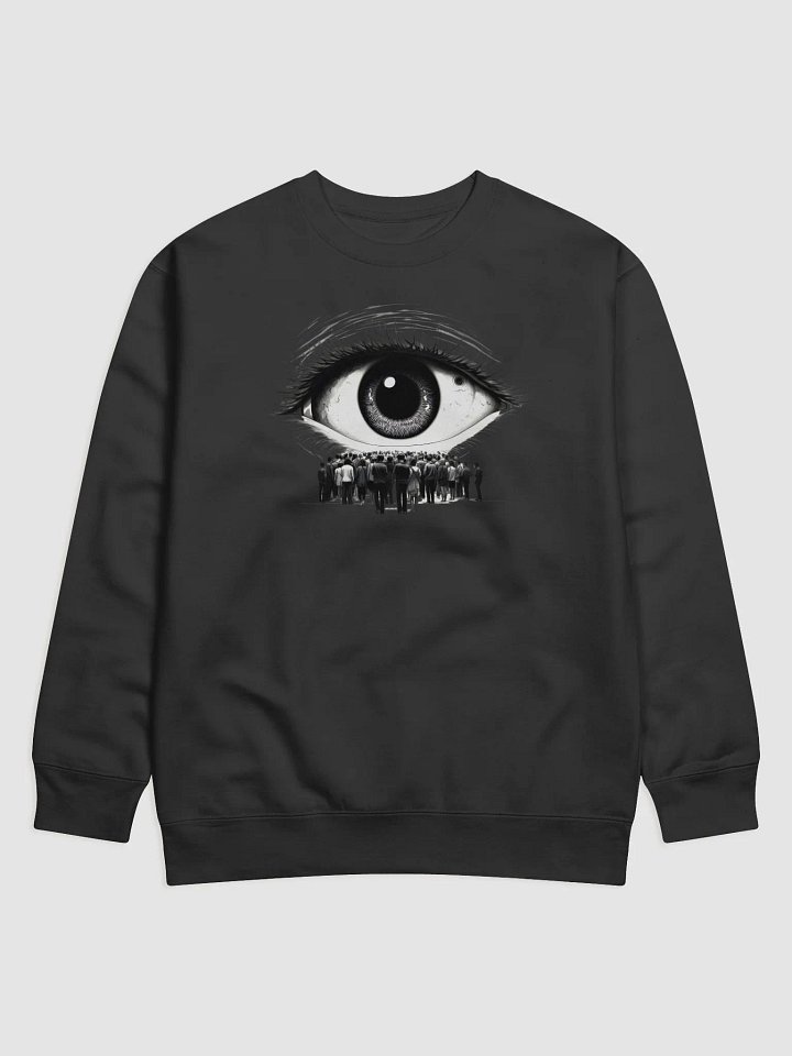 Orwell Dystopic Society Watchful Eye Long Sleeve Sweater – Thought-Provoking Dystopian Art Pullover product image (1)