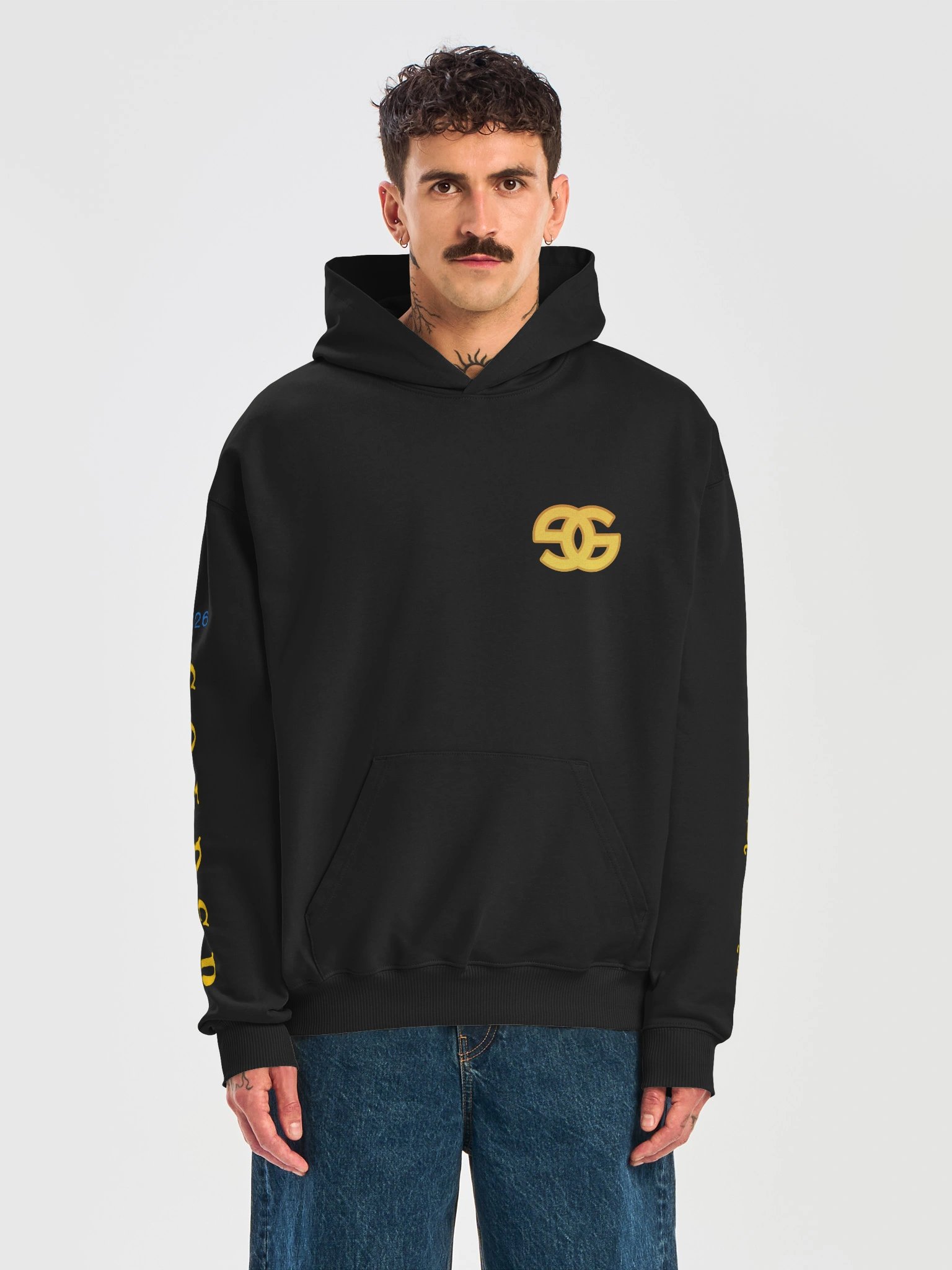 GG Loop Graphic Luxury Organic Cotton Hoodie product image (5)