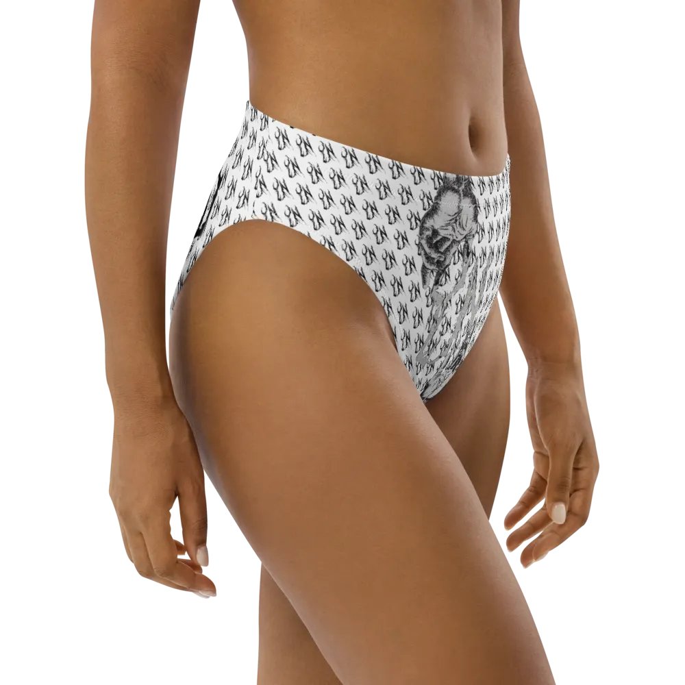 YN Checker Print High Waisted Bikini Bottom product image (8)