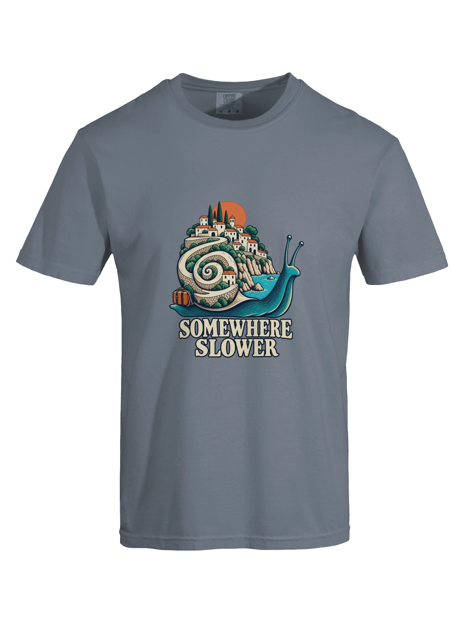 Somewhere Slower – Comfort Colors® Snail Travel T-Shirt product image (9)