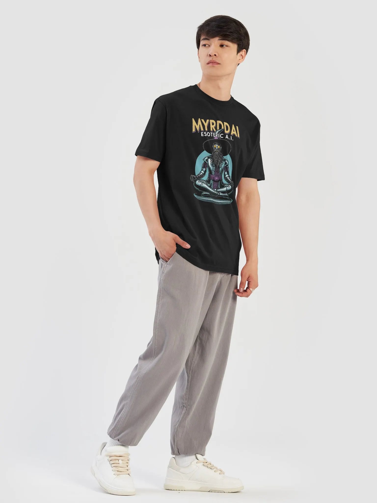 MYRDDAI: Esoteric A.I. Next Level Basic Tee with Back Logo product image (7)