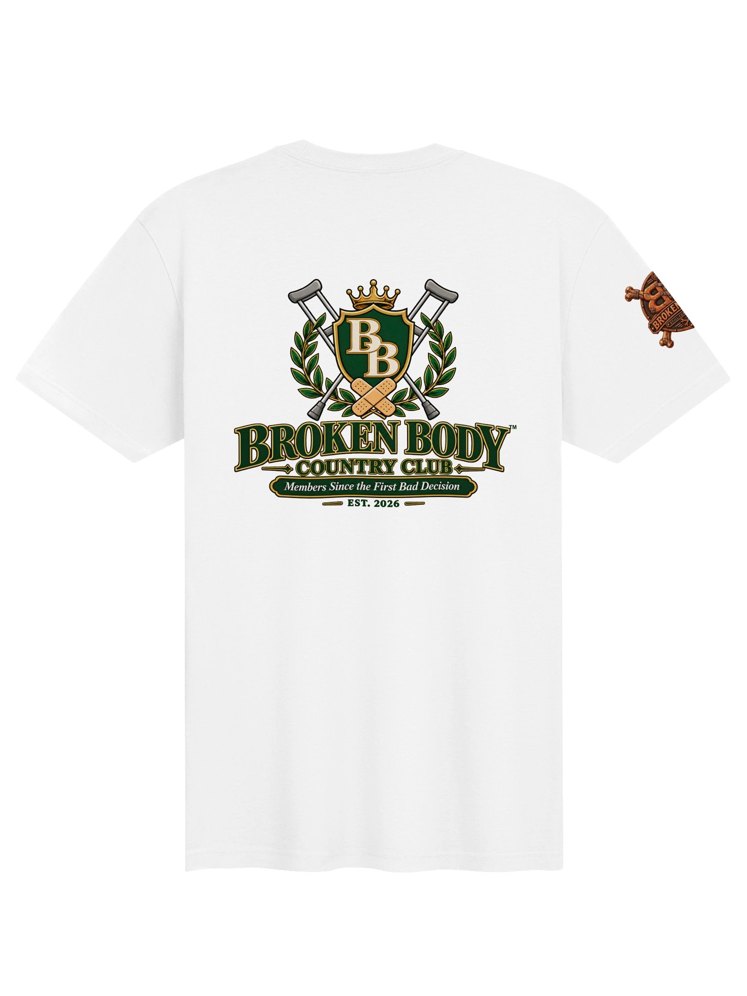 Funny Golf Shirt — Broken Body Country Club™ Members Since the First Bad Decision product image (3)