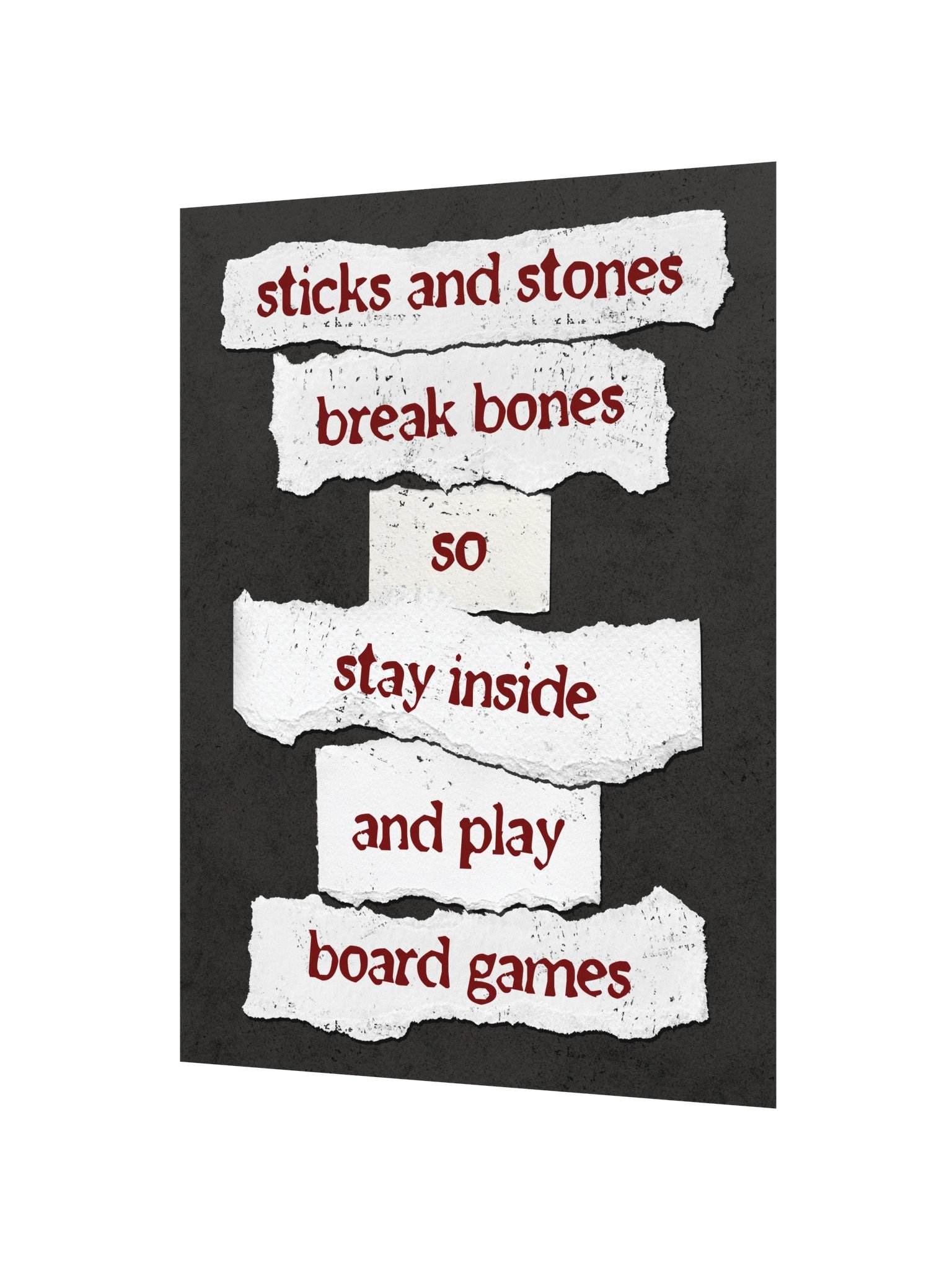 Ransom Note Board Game Room Poster - UNFRAMED product image (4)