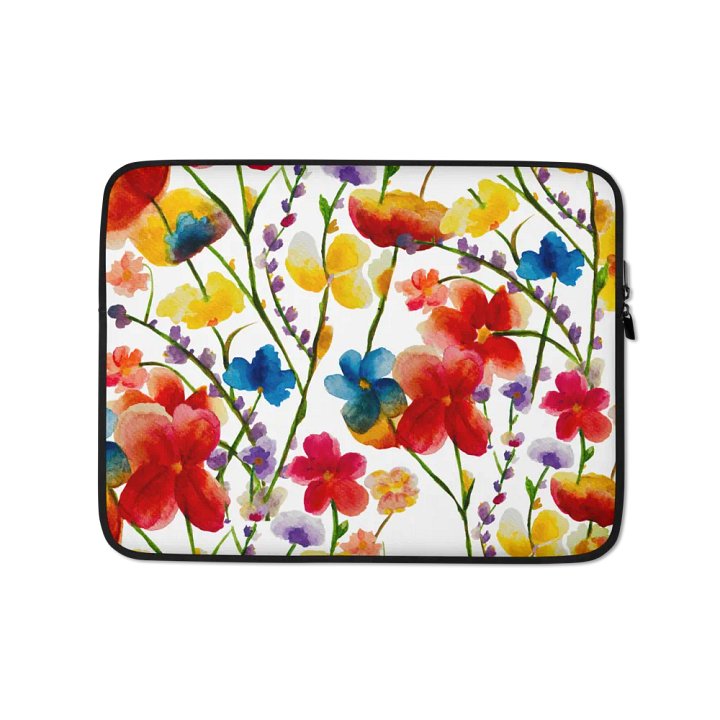 Floral Watercolor Dreams Laptop Sleeve product image (1)