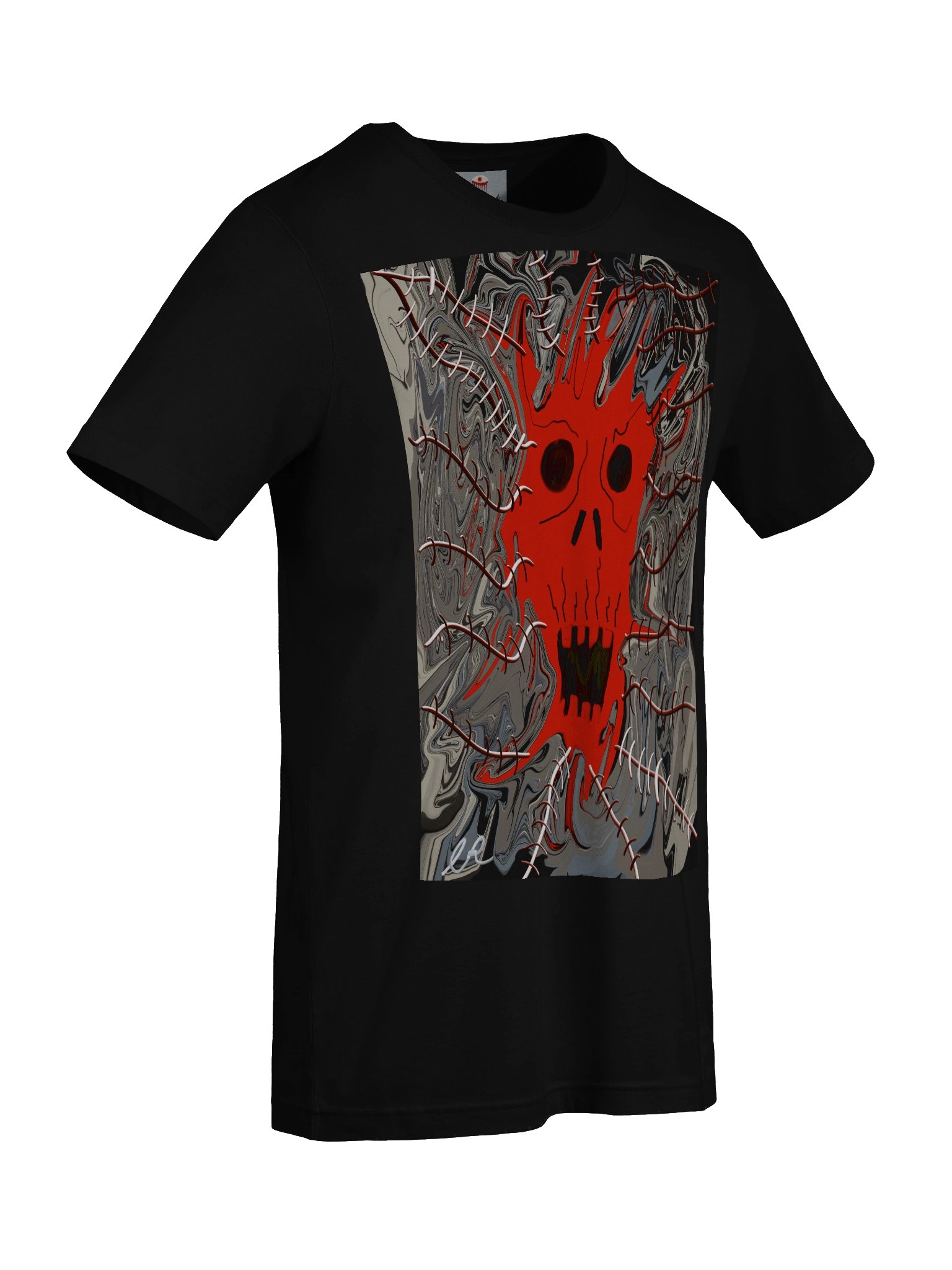 Crimson Mask — Marbled Abstract Tee product image (9)