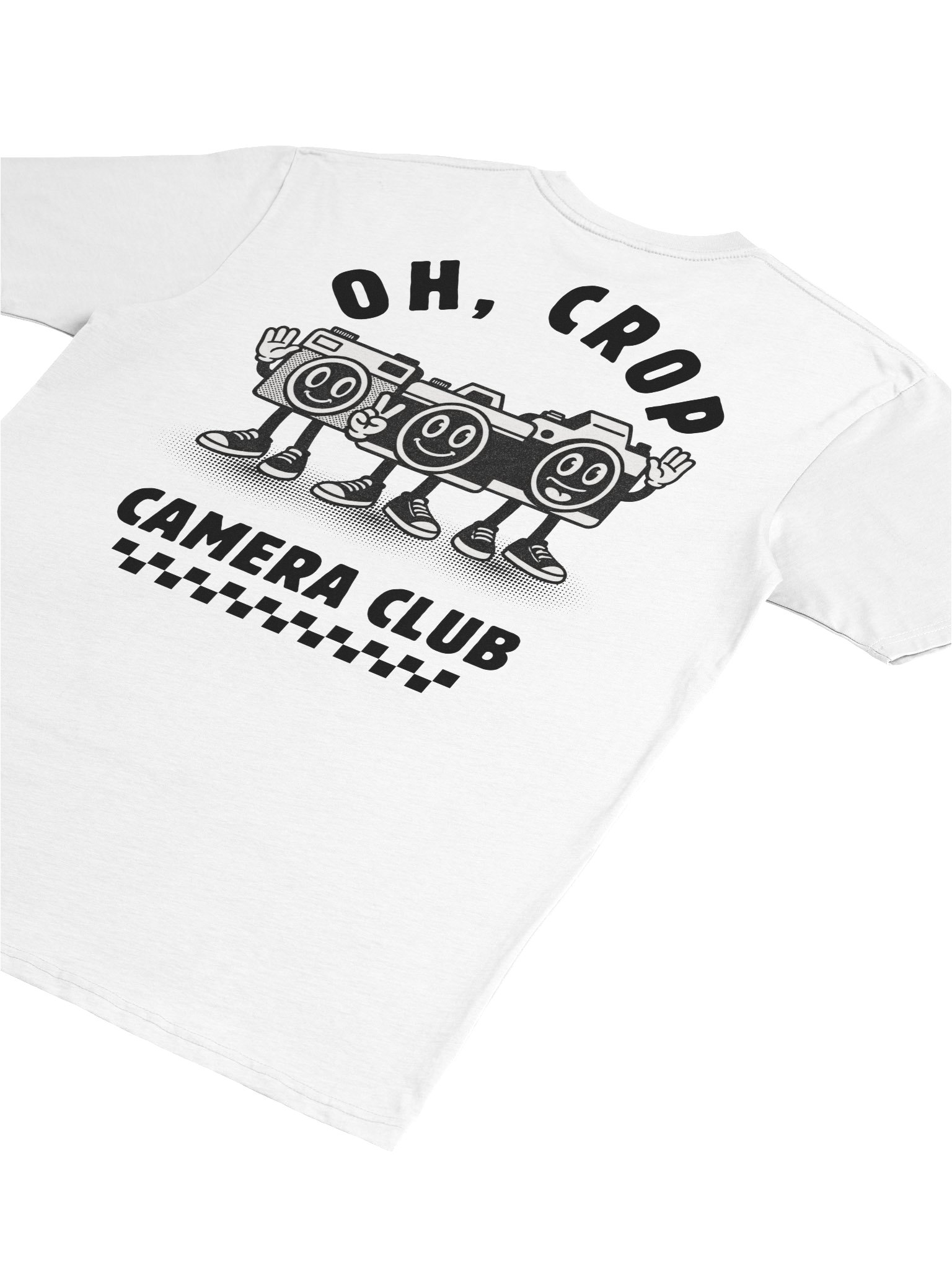 Oh Crop Camera Club Vintage Graphic Tee (White) product image (4)