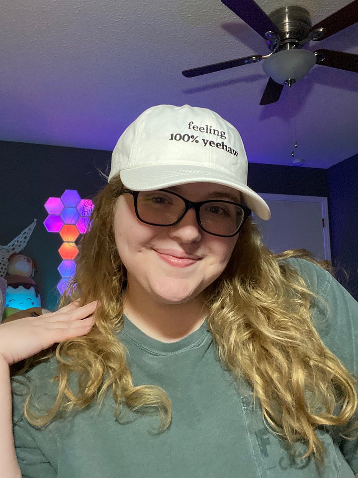 Feeling 100% Yeehaw Embroidered Baseball Cap product image (2)