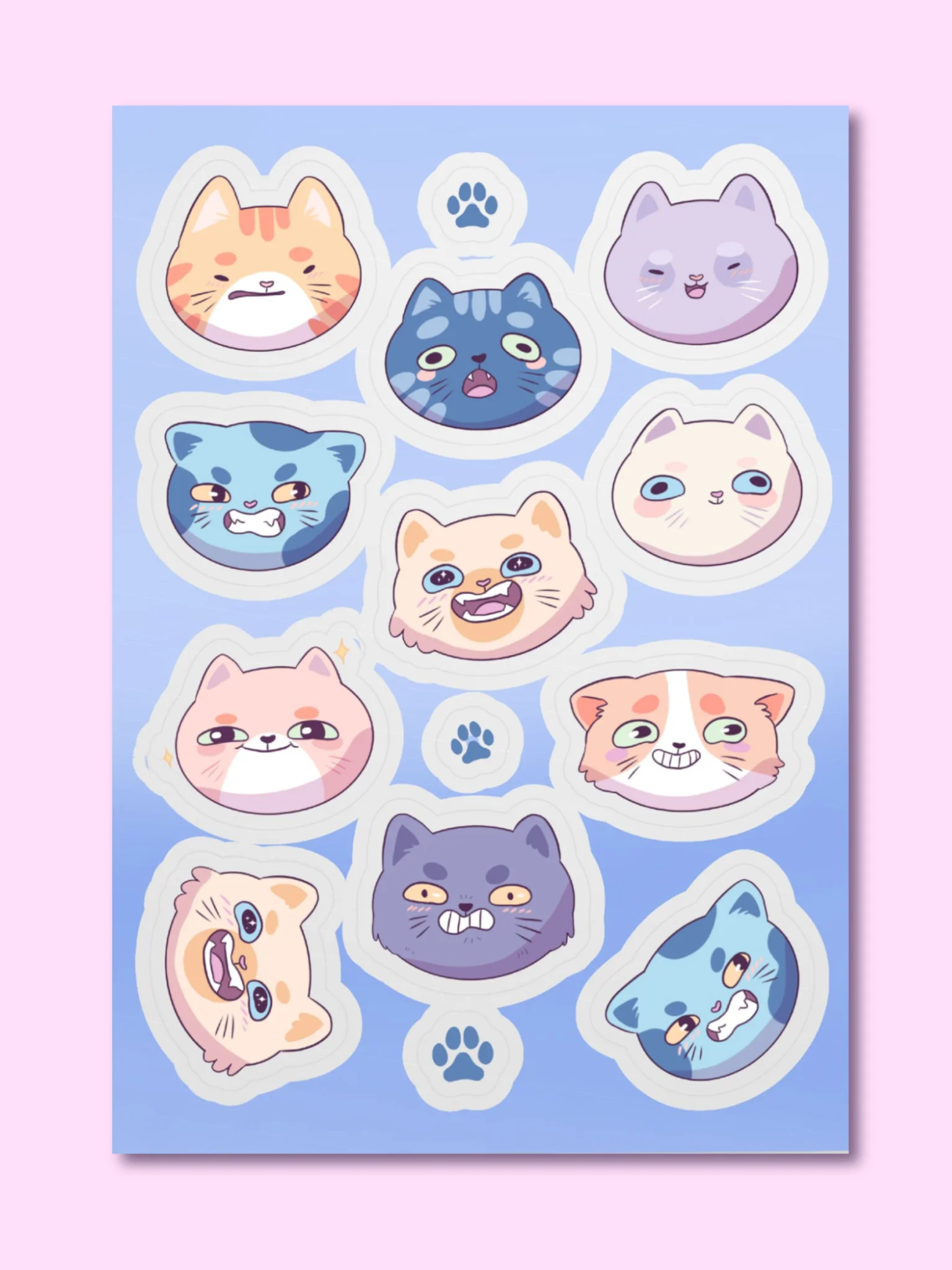 Whiskered Whimsy Sticker Collection product image (1)